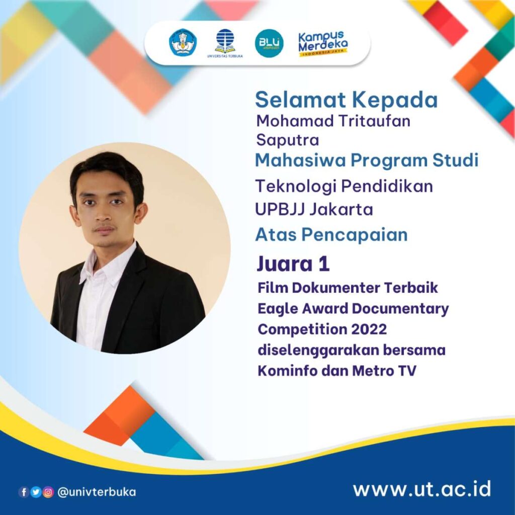 Juara 1 Film Dokumenter Terbaik Eagle Award Documentary Competition 2022 diselenggarakan bersama Kominfo dan Metro TV